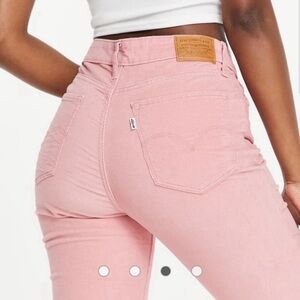 Pink Corduroy Levi’s 725 High rise bootcut pants